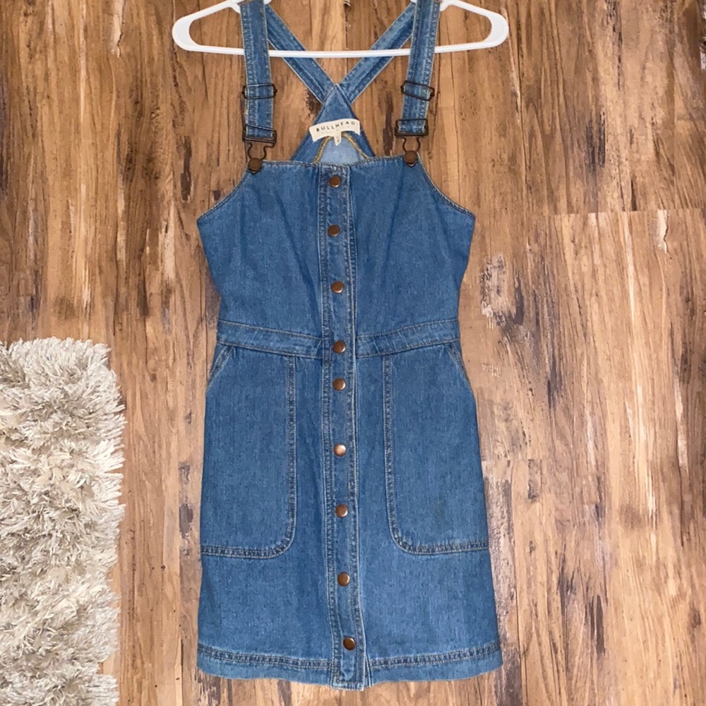 American Eagle overall denim dress